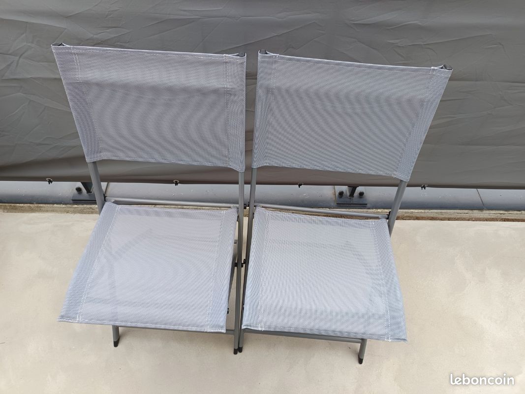 Table pliante Naterial+ 2 chaises pliante (image 4)