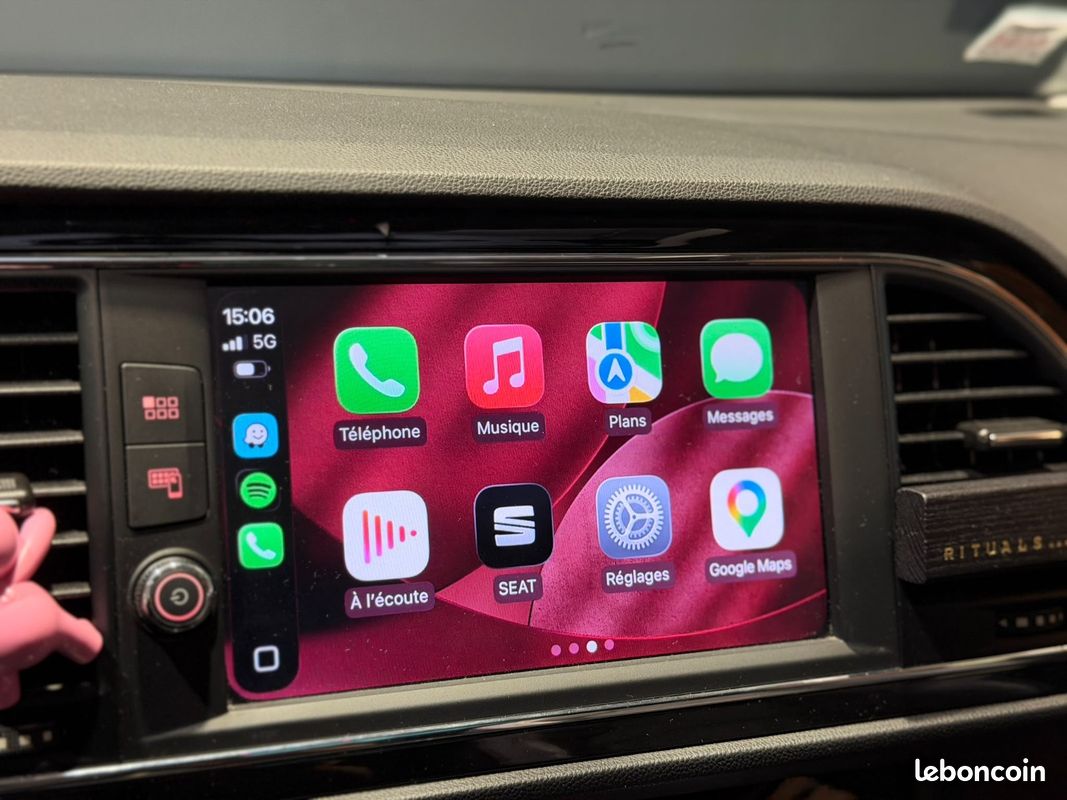 SEAT LEON 1.4 ECoTsi 150 Start/Stop ACT DSG7 FR - Toit Ouvrant Panoramique - Seat Sound - CarPlay / Android Au (image 18)