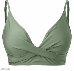 Crop top Vert gros décolleté (image 1)