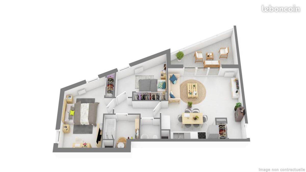 Appartement a louer frejus - 3 pièce(s) - 62 m2 - Surfyn