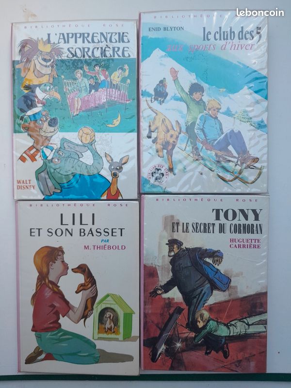 Bibliothèque rose, lot 4 livres (image 1)