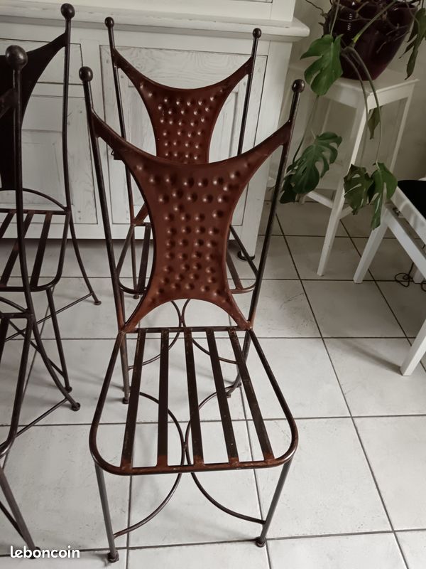 Chaises en fer forgé (image 2)