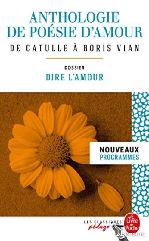 Livre anthologie de poésie, d’amour de Boris Vian (image 1)