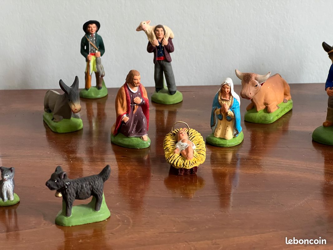 Vends crèche Marcel Carbonnel 7cm en parfait état (23 pièces) (image 2)