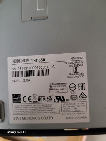 Star TSP 654IIE3-24 Imprimante de reçus thermique direct