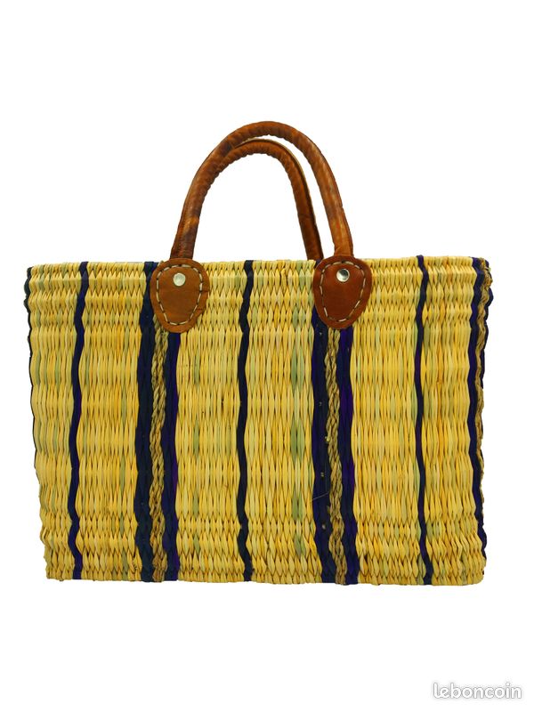 Sac osier/palmier artisanal (image 2)