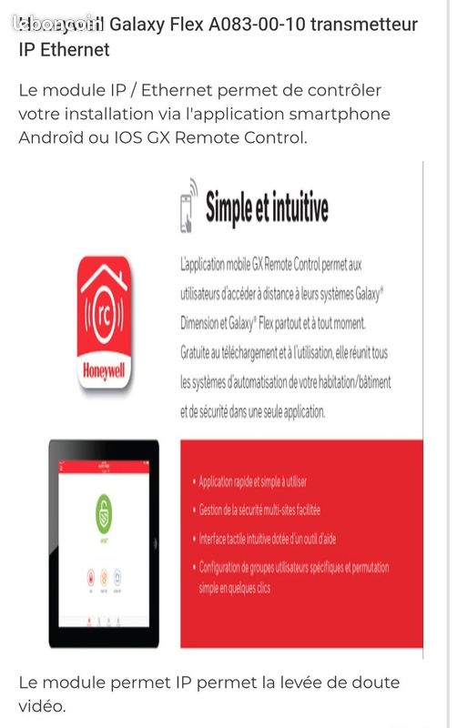 ACEGTCPIP : MODULE IP POUR GALAXY DIMENSION