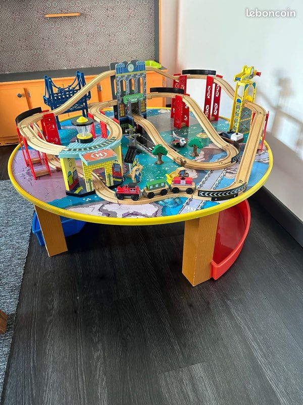 Table circuit train bois kidkraft Jeux Jouets