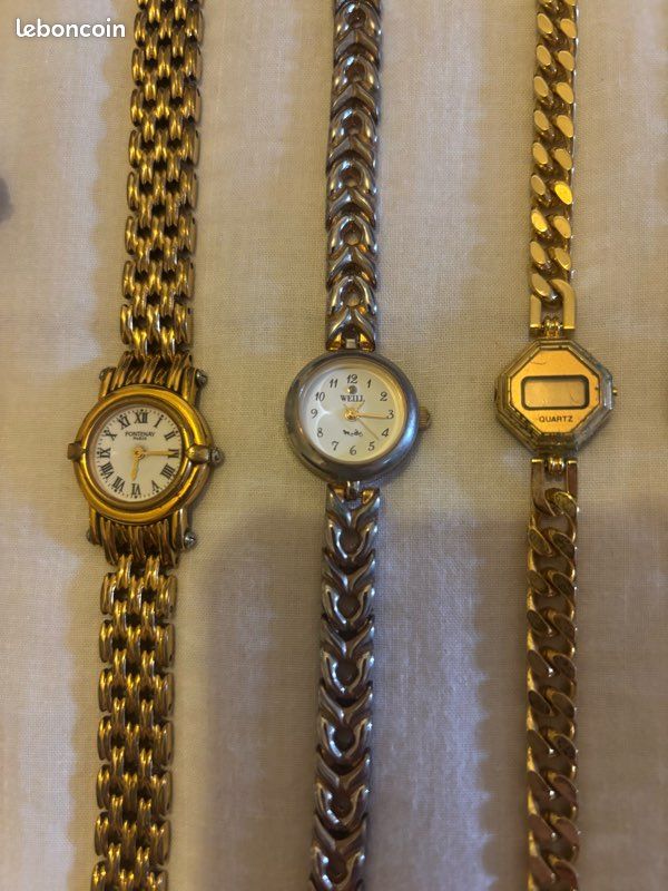 LOT AIGUILLES MONTRE LIP R25 NOIRES BATON CHROME LOT AIGUILLES MONTRE LIP R25 NOIRES BATON CHROME