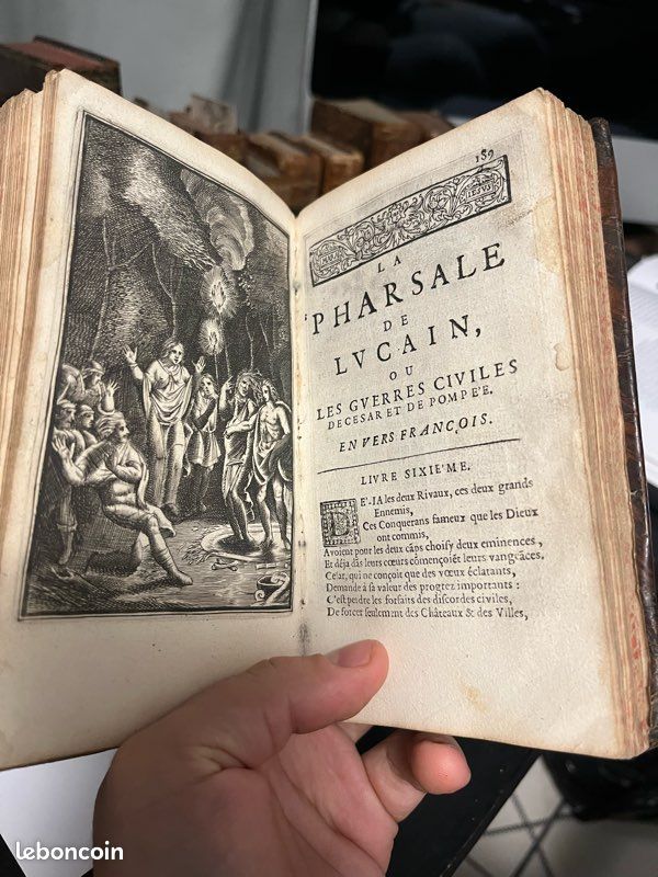 Rarissime : La Pharsale de Lucain mise en vers par Brébeuf (image 8)