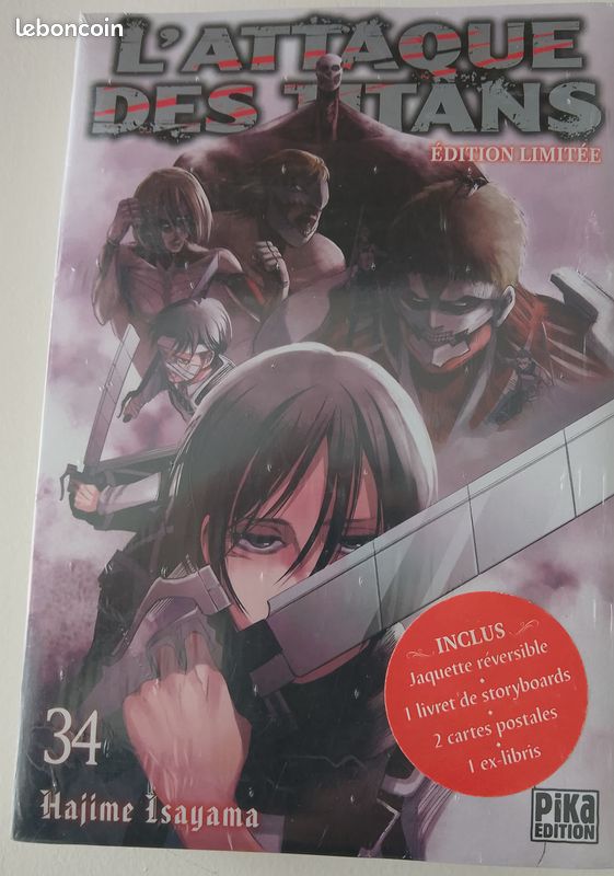 L’Attaque des Titans tome 34 édition limitée (image 1)