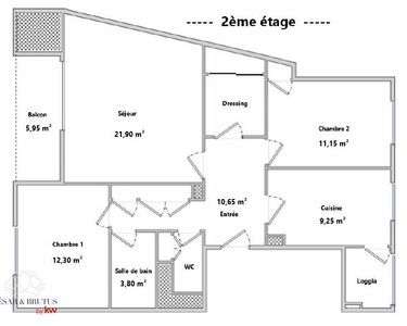 Appartement 280 000 € - 76 m²