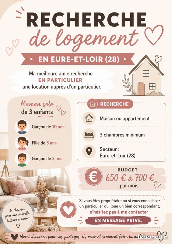 Maison 4 pièces 70 m² · à Chartres · 70 m² · 650 €