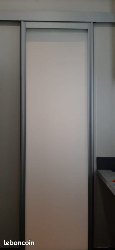Porte coulissante verre translucide Kazed 73x244 (image 1)