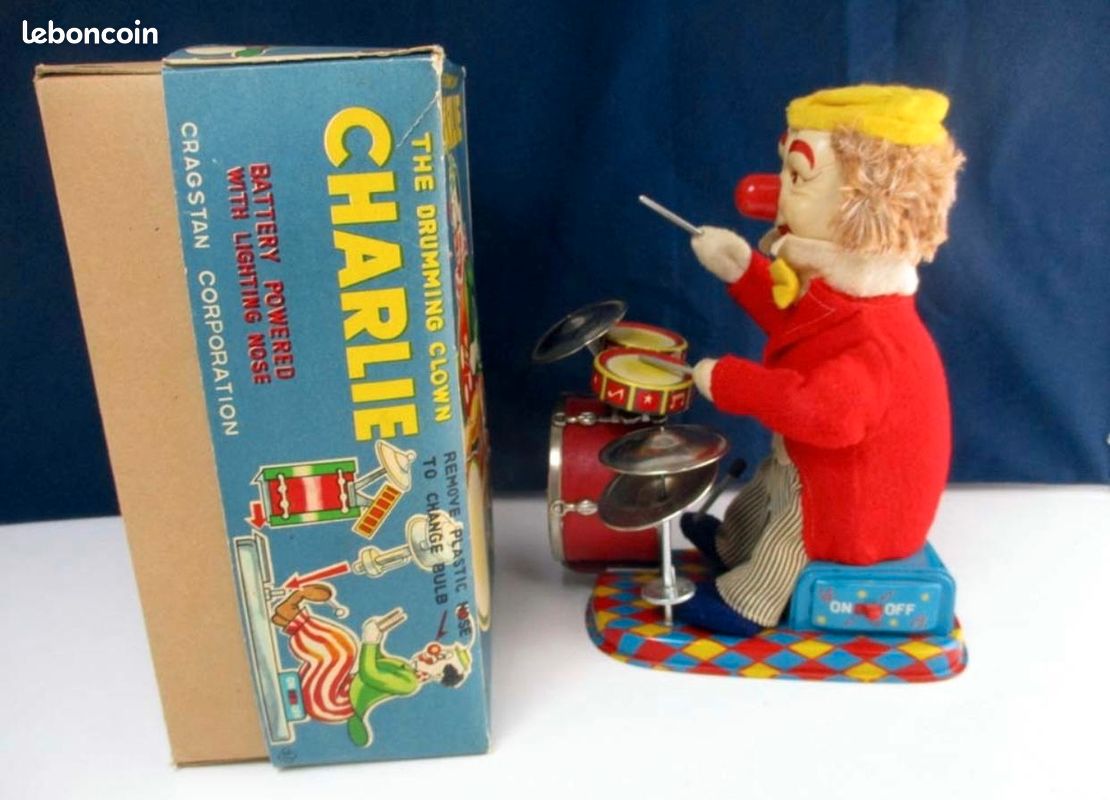Jouer clown Charlie année 1960 parfait état (image 6)