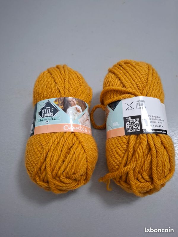 grosses pelotes de fil à tricoter La Maille Loisirs créatifs