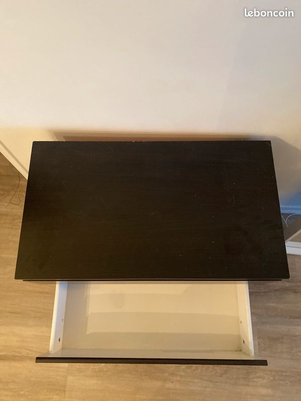 Meuble MALM ikea noir (image 4)