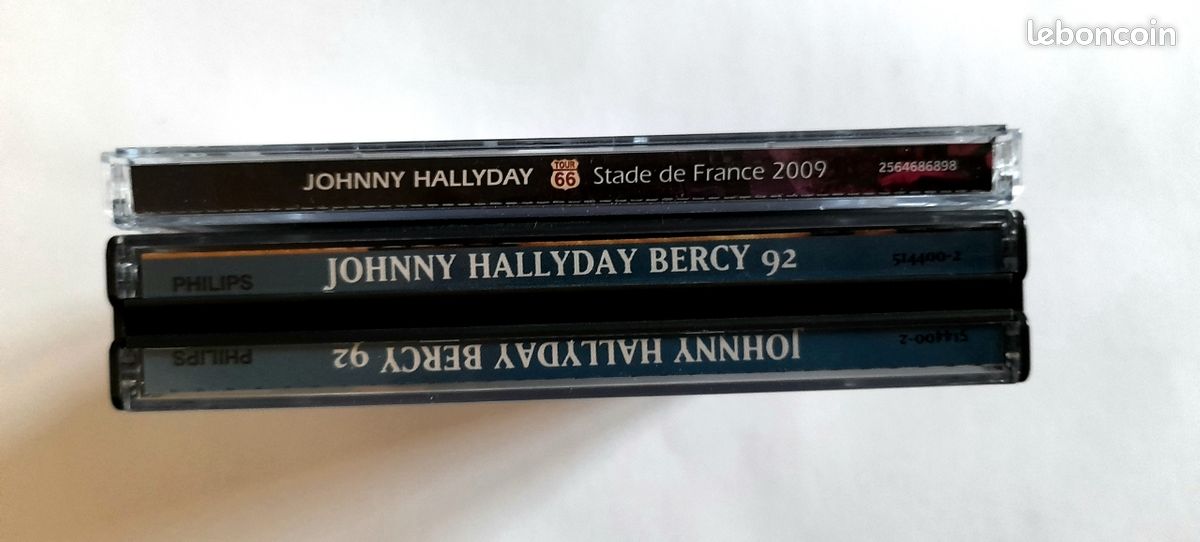 Exc état Lot 2 coffrets X 2 cd originaux JOHNNY HALLYDAY EN PUBLIC BERCY 1992 ET STADE DE FRANCE 2009 EN PUBLIC (image 6)
