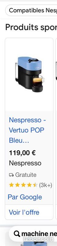 Machine à café MAGIMIX VERTUO POP BLEUE (image 5)