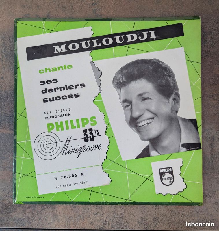 Album Vintage de Mouloudji - "Chante ses derniers succès" (Philips Minigroove)- Très bel état (image 1)