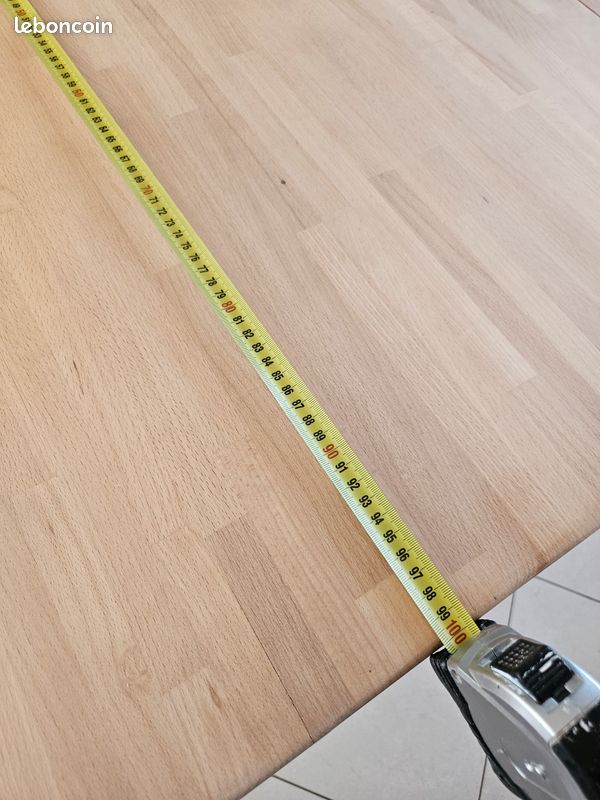 Table en pin massif avec alonge 203 cm x 100 cm (image 7)