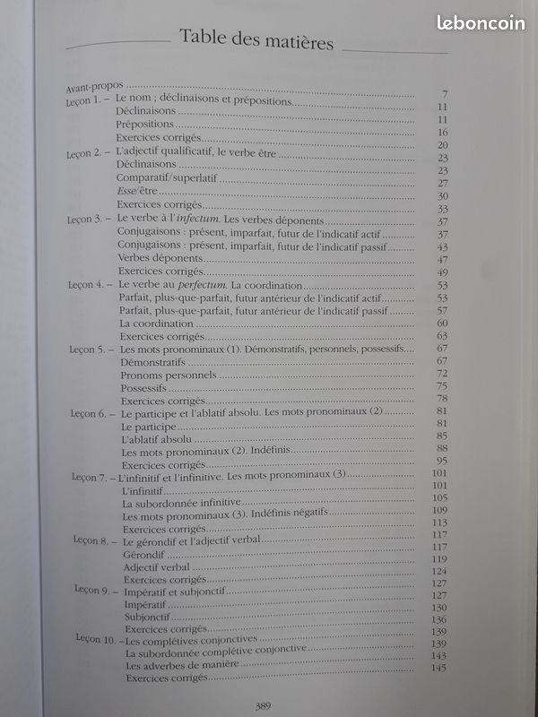 Le Latin en 15 leçons - manuel Fontanier (image 3)