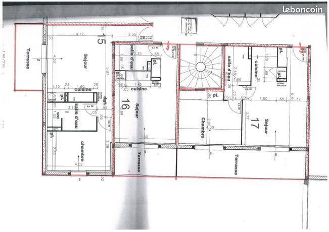 Studio 1 pièce 25 m²