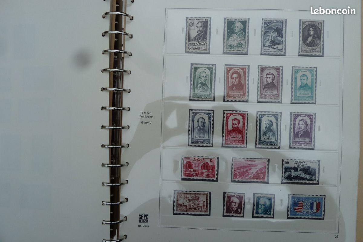 SAFE-ID Album à Timbres 7776 – 10 Feuilles 6 Bandes, Fond Noir, 230x258 Mm, Jusqu’à 40 Feuilles