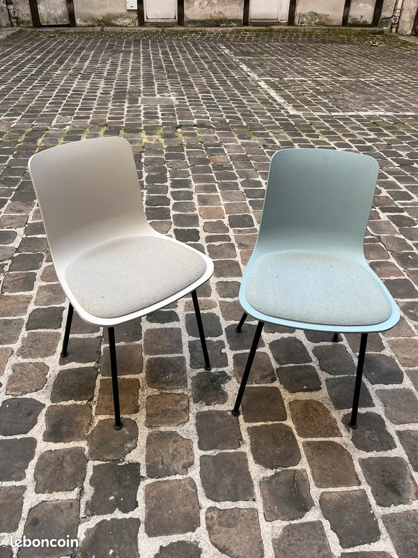 2 chaises Vitra HAL – Jasper Morrison – assise rembourrée (vendues par paire) (image 1)