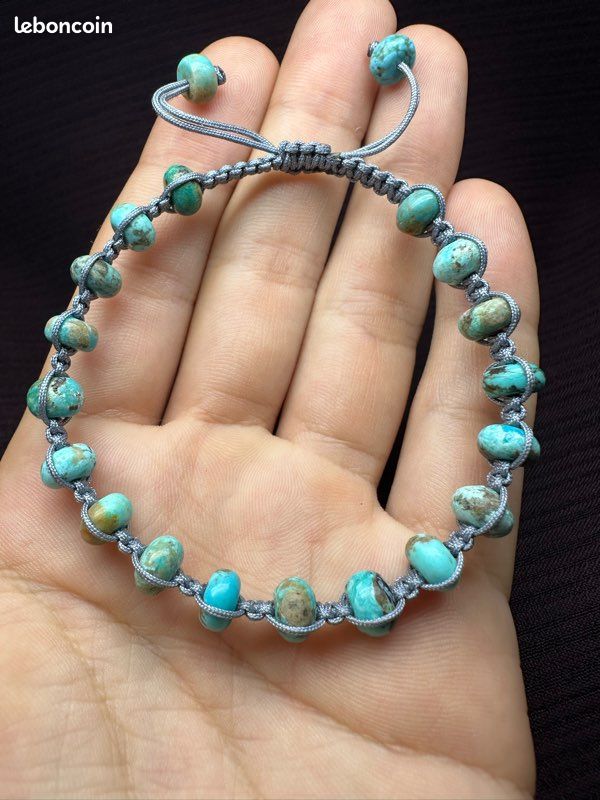 Bracelet tressé en Turquoise (image 2)