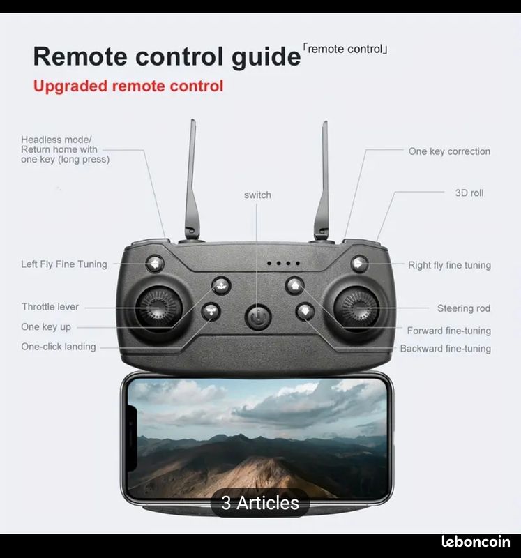 Lot de deux Drones double caméra (image 3)