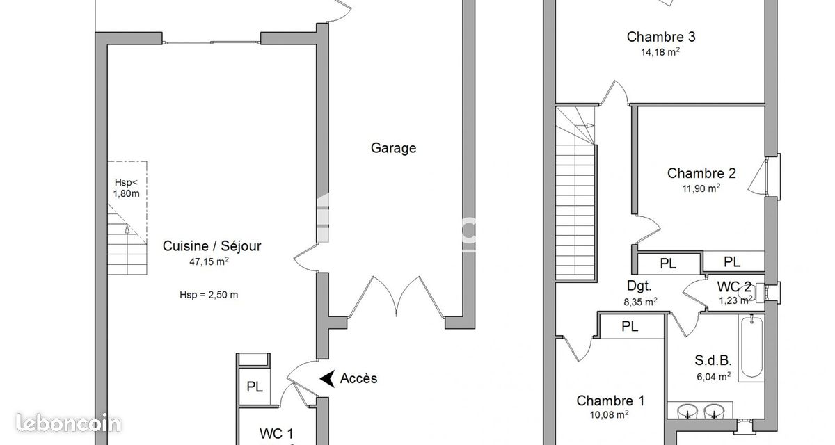 Maison 5 pièces 102 m² · à Saint-Étienne · 102 m² · 1 150 €/mois
