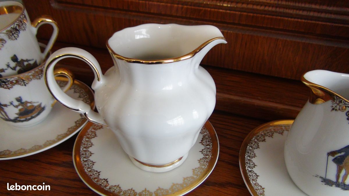Service à Café Winterling Bavaria - Années 70 - Porcelaine Multicouleur - Très Bon état