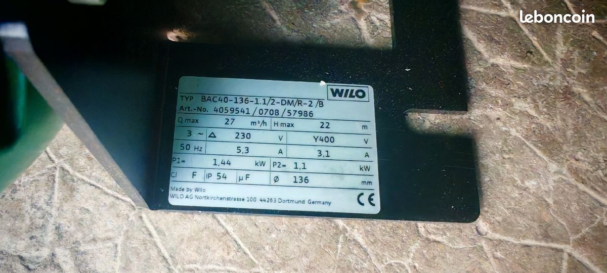 Pompe de surpression wilo (image 2)