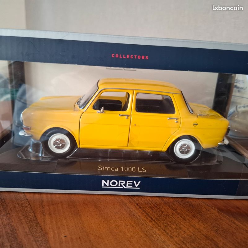 SIMCA 1000 LS jaune maya de 1974 NOREV 1/18 (image 2)