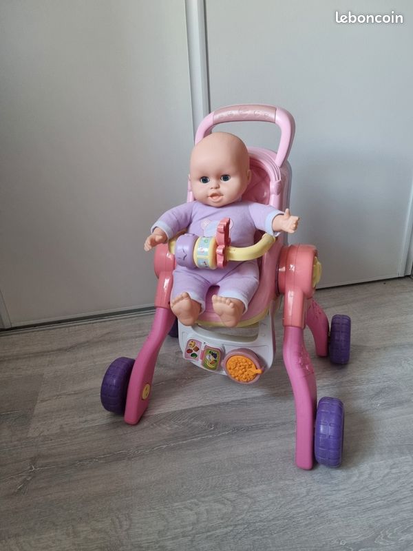 Poussette interactive en pour poupée Vtech Little Love Jeux