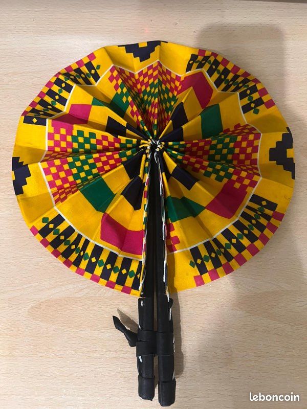 Eventail wax pagne African (image 8)
