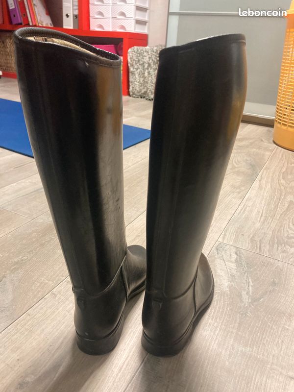 Bottes D'équitation Cottage Craft - Caoutchouc Noir - Taille UK 4 / EU 36