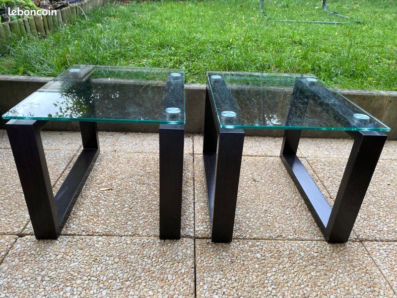 Table basse verre wengué (image 2)