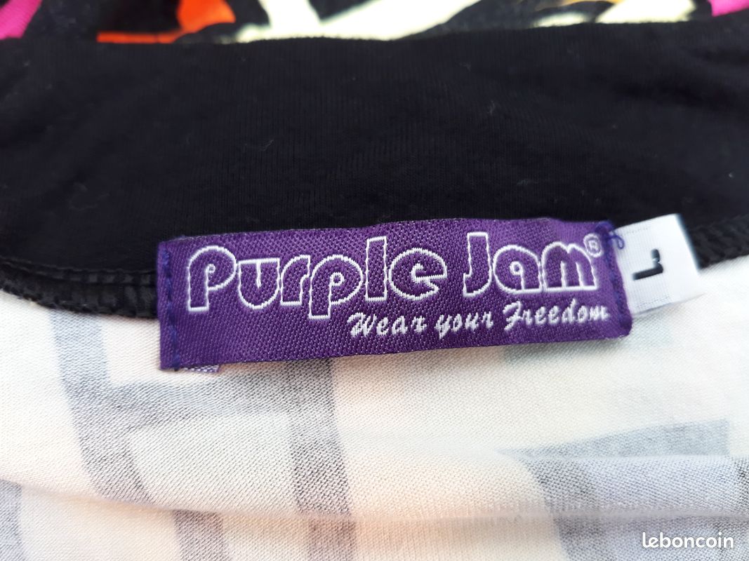 Robe Purple Jam Jersey Imprimé ColoréTaille L (image 9)