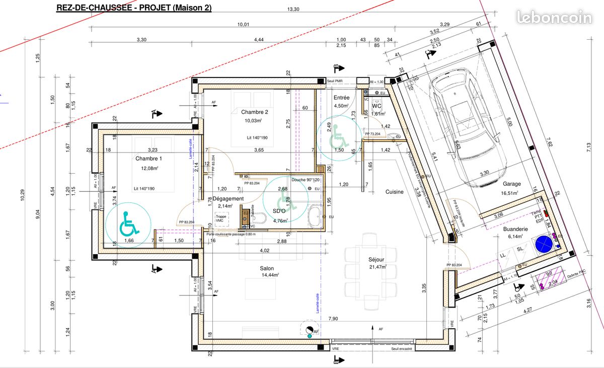 Maison a louer lamballe-armor - 3 pièce(s) - 77 m2 - Surfyn