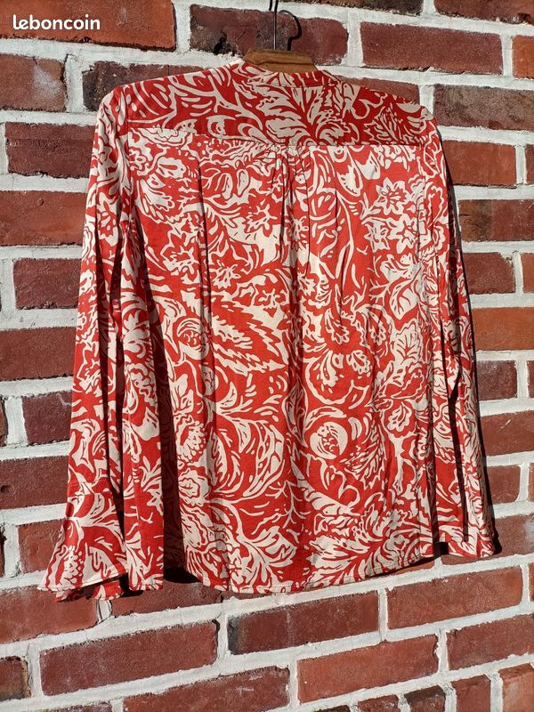 Blouse Comptoir Des Cotonniers - Taille 42 - Viscose Noire - Occasion Très Bon État (TBE)