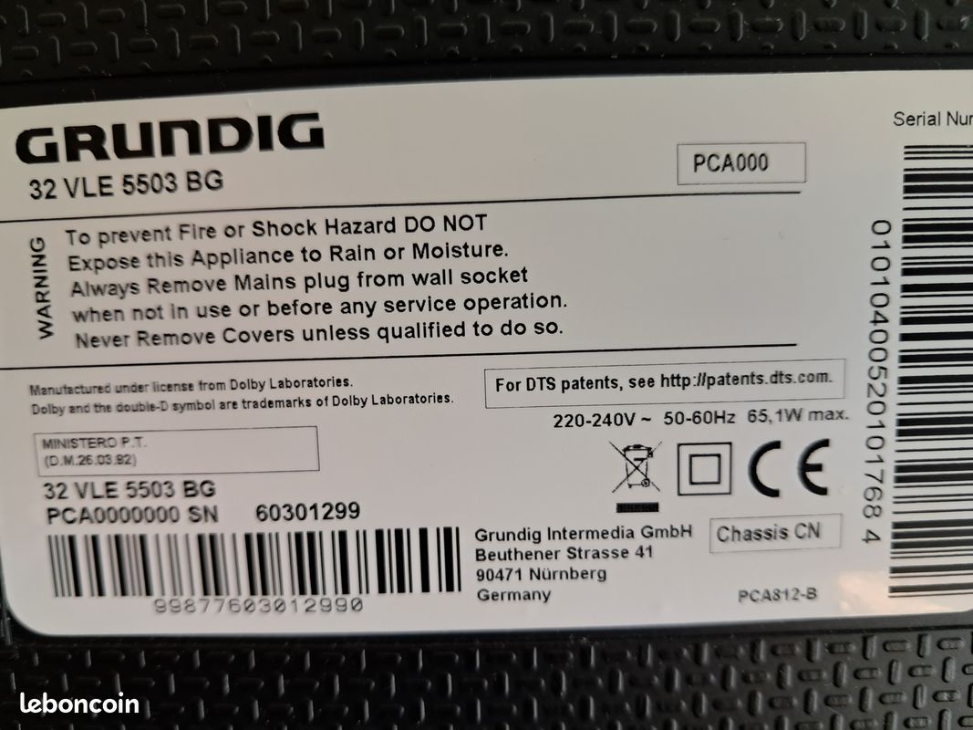 Grundig 32 VLE 5500 BG: 1,9 gut | Drei HDMI-Eingänge