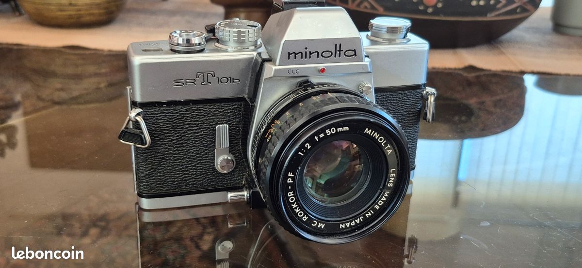 Appareil Photo Argentique Minolta SRT 101 Avec Objectif MD Rokkor 45 Mm F/1:2