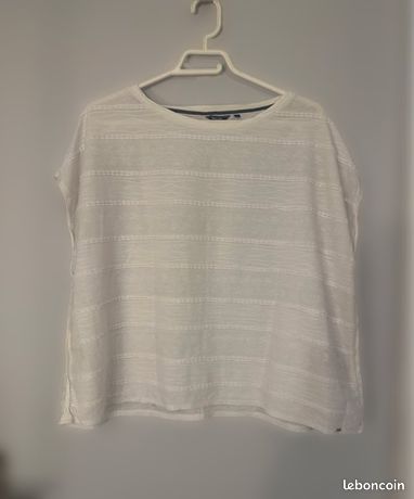 Haut De Danse Salsa Femme – Blanc – Taille M – Neuf Avec étiquettes