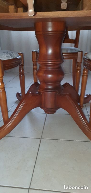 Table en merisier massif + 4 chaises (image 6)