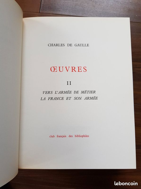 De Gaulle - Oeuvres (en 2 volumes) (image 3)
