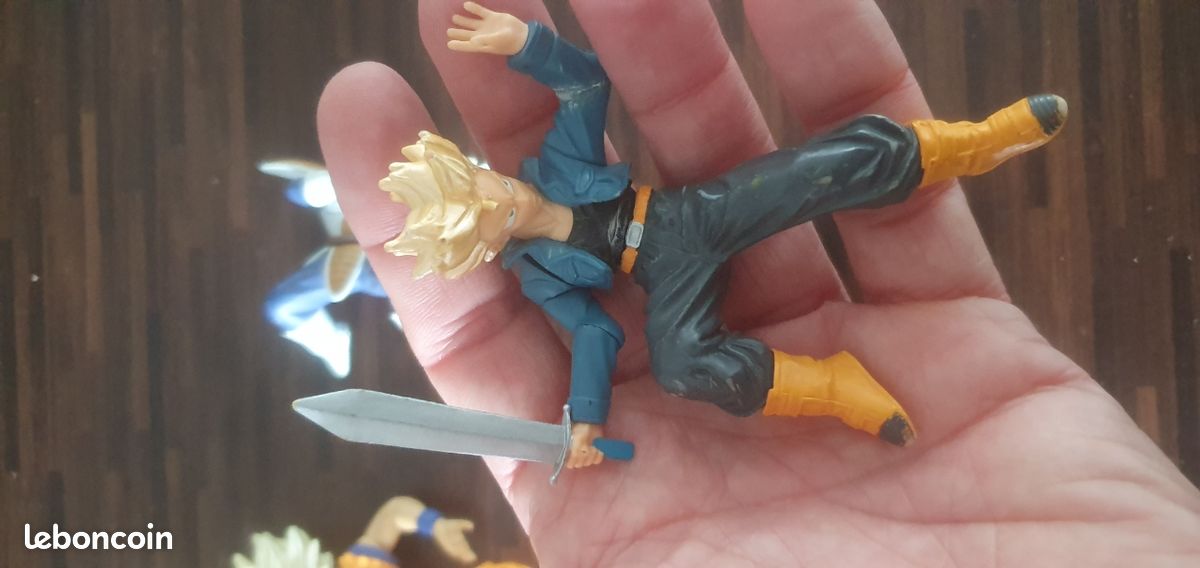 Lot de 6 figurines dragon ball dbz bandai gashapon semi articulées (image 4)