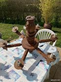 Lustre en bois (image 1)