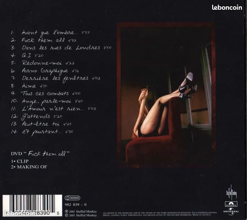 CD : Mylène Farmer "Avant que l'ombre" (2 CD) (image 2)